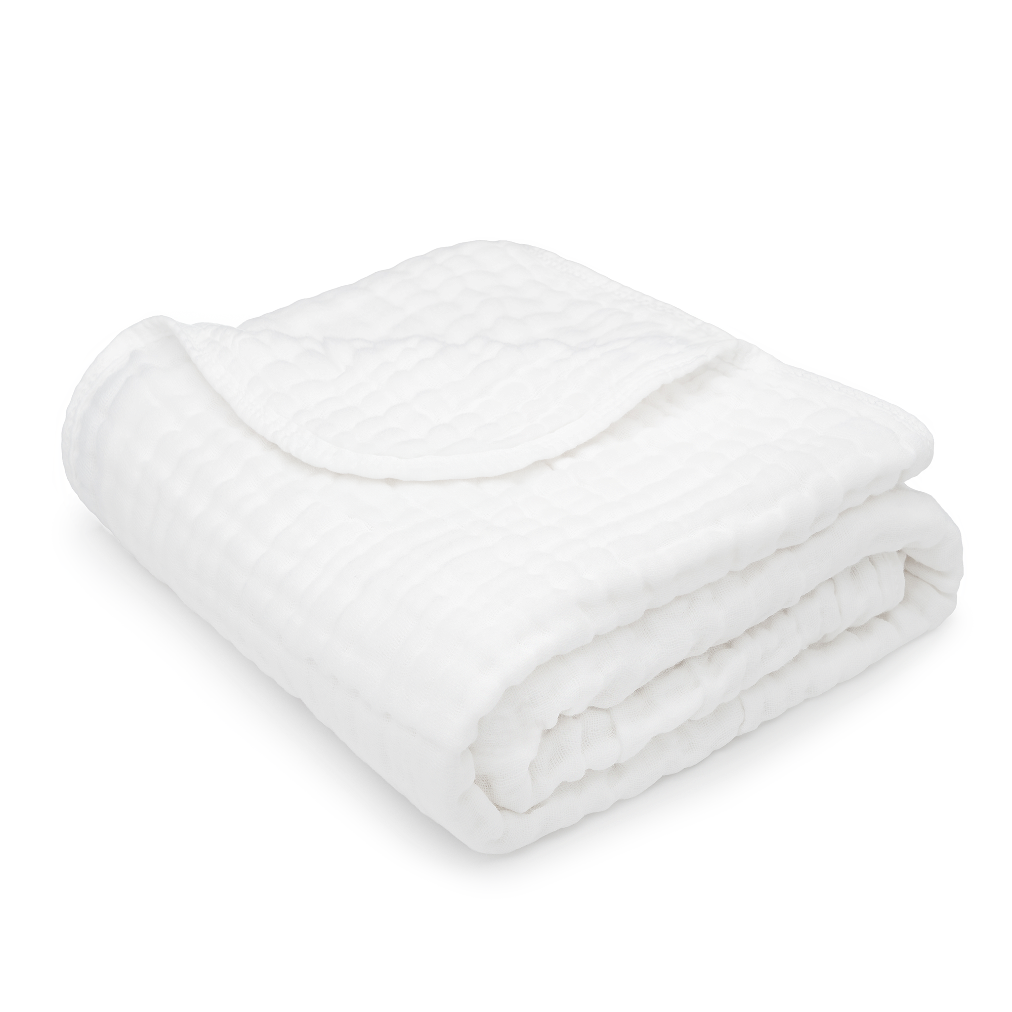 Baby Muslin Blanket in White – Comfy Cubs1