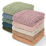 Muslin Cotton Baby Washcloths - Multicolor