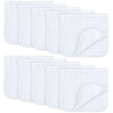 Lingettes en mousseline de Comfy Cubs - Blanc