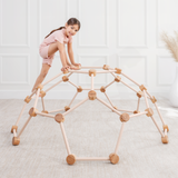 Wooden Climber for Kids by Comfy Cubs (Blush)