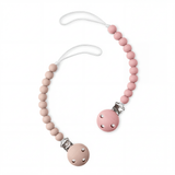 Pacifier Clips in  Blush and Mauve, 2 Pack
