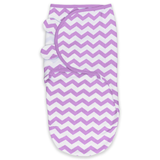 Couvertures d'emmaillotage faciles par Comfy Cubs - Chevron violet, lot de 1