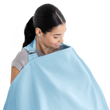 Muslin Nursing Cover by Comfy Cubs - Sky Blue