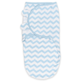 Easy Swaddle Blankets by Comfy Cubs - Blue Chevron, Pack of 1