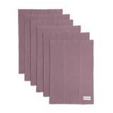Cotton Burp Cloths in Mulberry