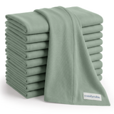 Cotton Burp Cloths in Fern