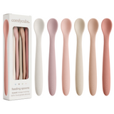 Silicone Baby Spoons Set - 6 Pack, Blush