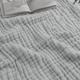 Adult Muslin Blanket in Heather Blue