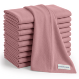 Cotton Burp Cloths in Mauve