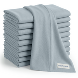 Cotton Burp Cloths in Pacific Blue