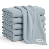 Cotton Burp Cloths in Pacific Blue
