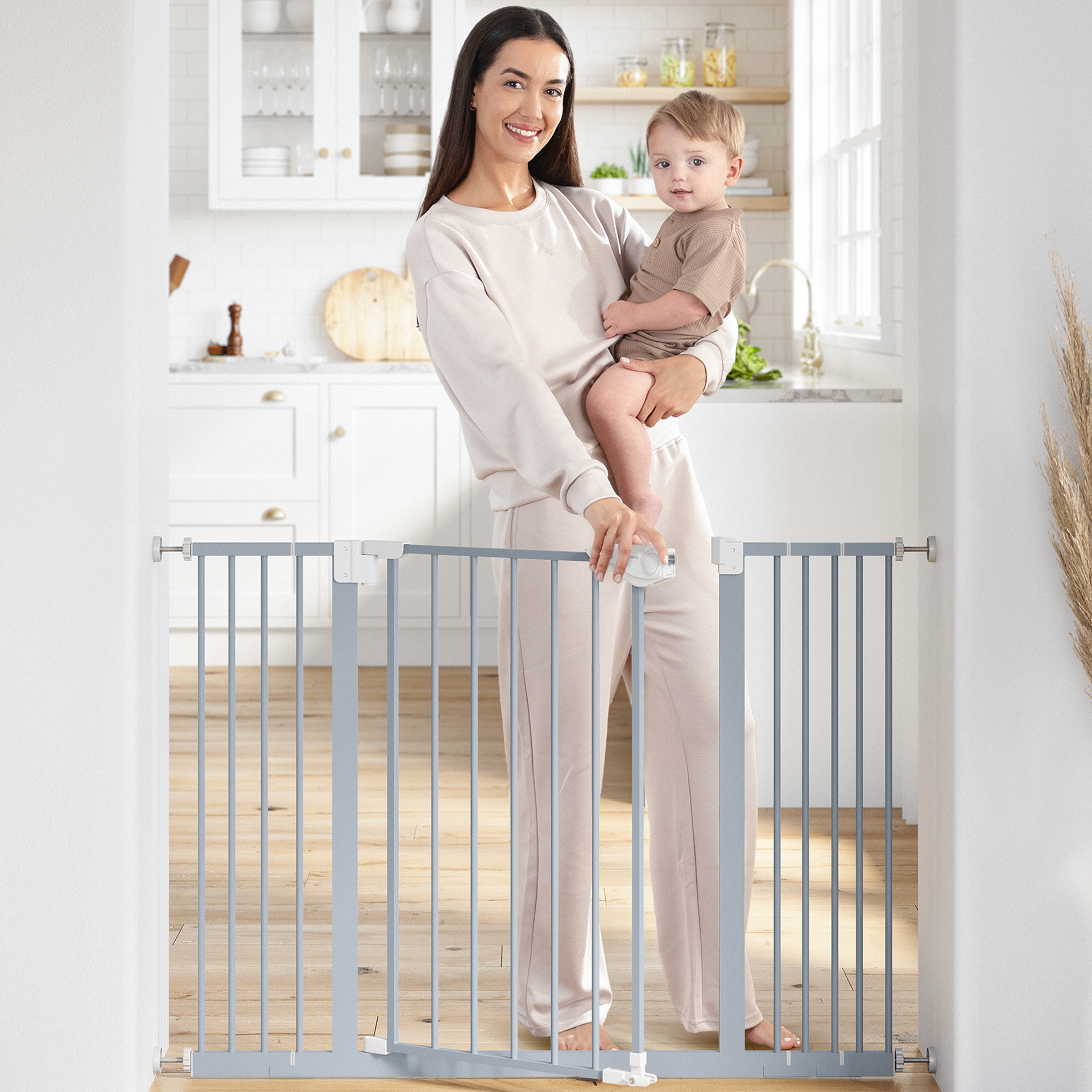 summer infant central station safety gate - gray Baby Safety Gate in Pacific Blue – Comfy Cubs