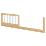Crib Conversion Kit - White Bars with Natural Wood Frame