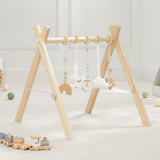 Portique de jeux pour bébé de Comfy Cubs en bois naturel 