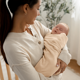 Muslin Swaddle Blankets, 42” x 42” (Cream, Blush, Mauve, Pack of 3)