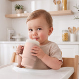 Silicone Sippy Cup Tumbler in Blush