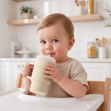 Silicone Sippy Cup Tumbler in Cream