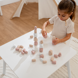 Blocs à empiler pour tout-petits par Comfy Cubs, pack fille