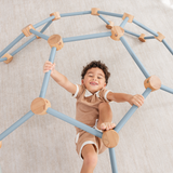 Wooden Climber for Kids by Comfy Cubs (Pacific Blue)