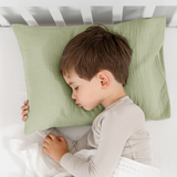 Toddler Pillows with Soft Muslin Pillow Case by Comfy Cubs - Sage