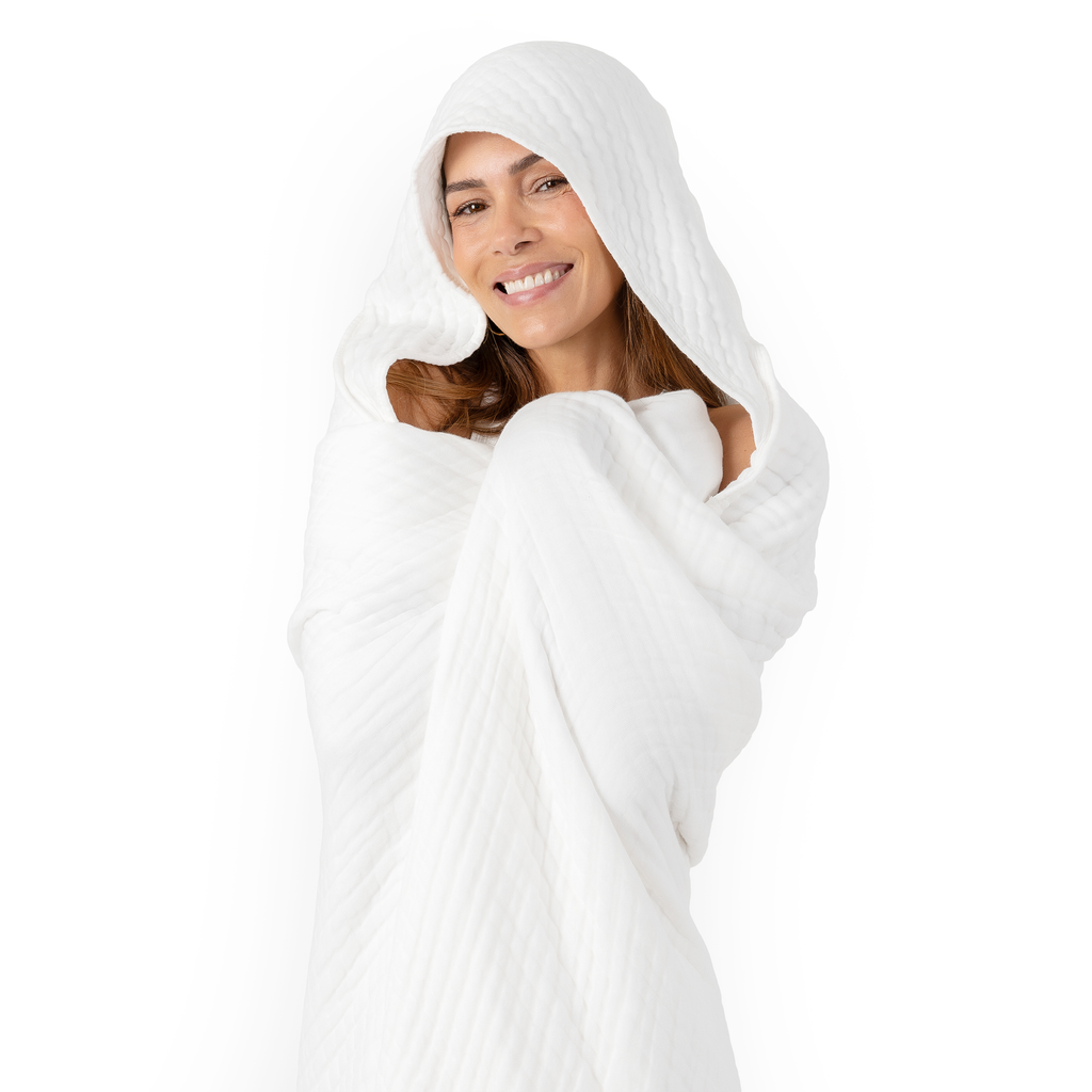 Adult Muslin Hooded Towel