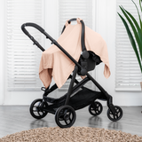 Baby Car Seat Cover in Blush