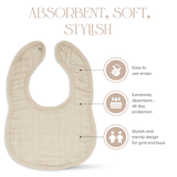 Muslin Bibs by Comfy Cubs - Sand