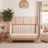 Muslin Fitted Crib Sheets, 2 Pack in Fern and Cream
