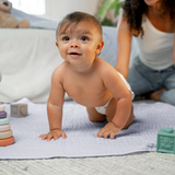 Baby Muslin Blanket by Comfy Cubs in Slate Grey