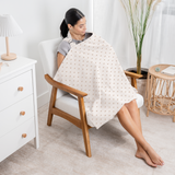 Muslin Nursing Cover, Pack of 2 in Sun Pattern and Caramel