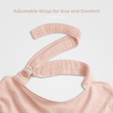 Couverture d'allaitement en mousseline de Comfy Cubs - Blush 