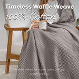 Adult Waffle Blankets by Comfy Cubs in Charcoal