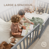 Kids House Gated Floor Bed Twin Size for Children Aged 5+,  Grey