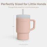 Silicone Sippy Cup Tumbler in Blush