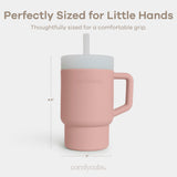 Silicone Sippy Cup Tumbler in Mauve