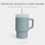 Silicone Sippy Cup Tumbler in Pacific Blue