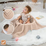 Baby Waffle Blankets by Comfy Cubs in Blush