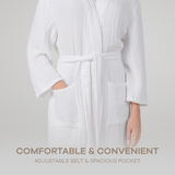 Muslin Bathrobe, White by Comfy Cubs