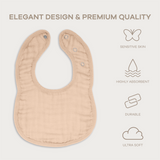 Bavoirs en mousseline de Comfy Cubs - Blush 