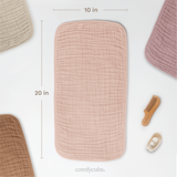 Muslin Burp Cloths in Blush