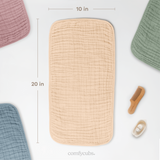 Muslin Burp Cloths in Cream