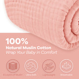 Couverture en mousseline pour adulte de Comfy Cubs en rose dentelle