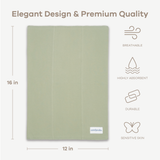 Cotton Burp Cloths in Sage