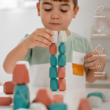 Stacking Blocks for Toddlers by Comfy Cubs, Dino Pack