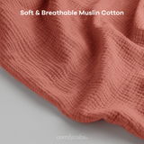 Muslin Nursing Cover, Pack of 1 in Dusty Rose