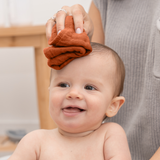 Muslin Cotton Baby Washcloths - Garnet