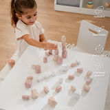 Blocs à empiler pour tout-petits par Comfy Cubs, pack fille