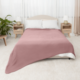 Couverture en mousseline pour adulte de Comfy Cubs en mauve