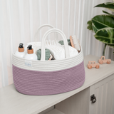 Rope Diaper Caddy by Comfy Cubs - Mauve