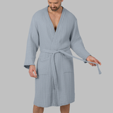 Muslin Bathrobe, Pacific Blue by Comfy Cubs